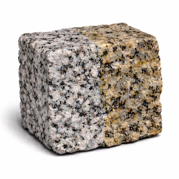 Granitpflastersteine gelb-grau Mittelkorn